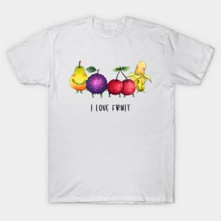 "I love fruit" Watercolour Original Painting T-Shirt